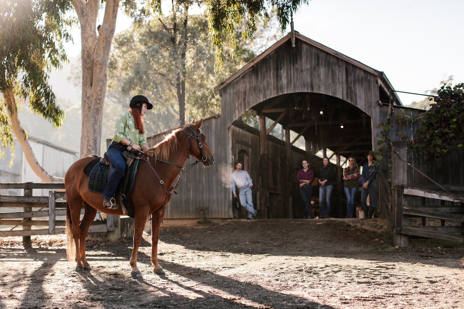 Riding demonstration at the Stables.